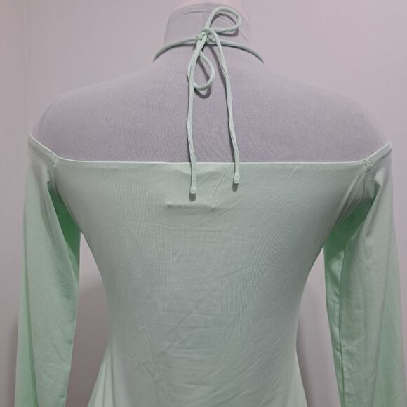 Princess Polly Sexy Cut Out Taylor Mini Dress Pistachio Size 12 - Picture 10 of 14